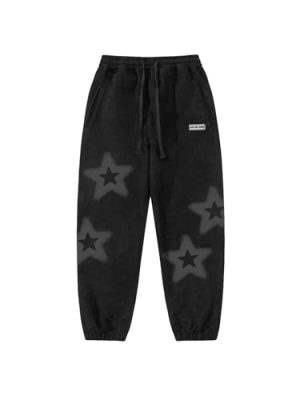 Men's Sweatpants Star Graphic Drawstring Pants Casual Jogger Pants with Pockets