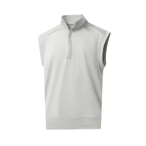 21k59zVGftL.jpg Golf Vests For Men Dry Fit Lightweight Moisture Wicking Performance Sports Breathable Golf 1/4 Zip Pullover Men