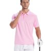 3 Pack Mens Polo Shirts Short Sleeve Golf Polo Moisture Wicking Performance Collared Casual Tennis Athletic T-Shirt