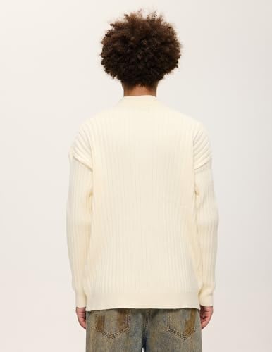 Womens Cable Knit Sweater Oversized Chunky Rory Gilmore Crewneck Solid Long Sleeve Pullover Knitted Sweater