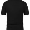 Men's Contrast 70s Vintage Polo Shirts Short Sleeve Knitwear