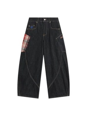 Super Baggy Barrel Jeans Wide Leg Denim Trouser Straight Leg Jeans Unisex Vintage Pants