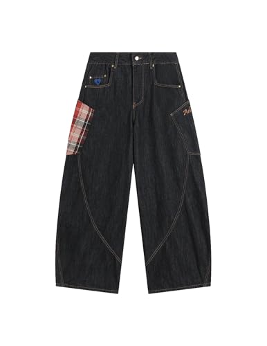 Super Baggy Barrel Jeans Wide Leg Denim Trouser Straight Leg Jeans Unisex Vintage Pants