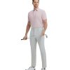 Mens Golf Shirts Dry Fit Moisture Wicking Performance Sports Short Sleeve Striped Collared Polo Shirts for Men