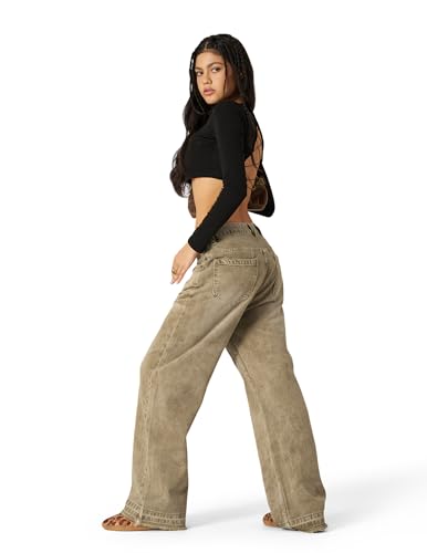 Barrel Jeans Retro Loose Jean Pant Casual Wide Leg Baggy Denim Pants Streetwear