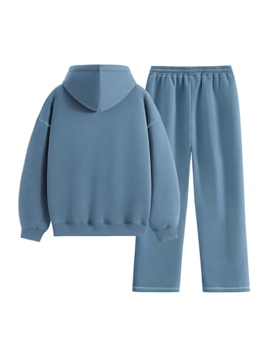 Womens Sweatsuits 2 Piece Set Oversized Fleece Hoodie and Sweatpants Track Suits Sweat Matching Lounge Pants