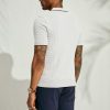 Men's Knit Polo Shirts Short Sleeve Quarter Zip Polo Shirt