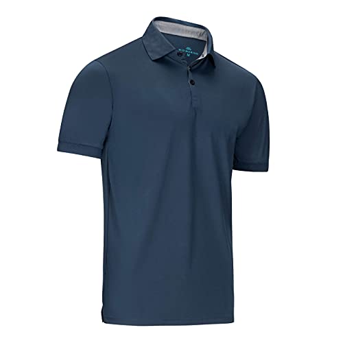 Mio Marino Golf Polo Shirts for Men - Dry Fit - Ultra-Thin Breathable Fabric