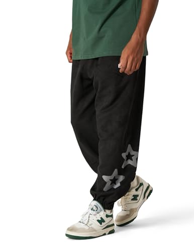 Men's Sweatpants Star Graphic Drawstring Pants Casual Jogger Pants with Pockets