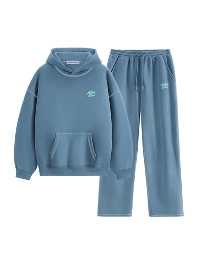 Womens Sweatsuits 2 Piece Set Oversized Fleece Hoodie and Sweatpants Track Suits Sweat Matching Lounge Pants