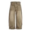 Barrel Jeans Retro Loose Jean Pant Casual Wide Leg Baggy Denim Pants Streetwear