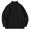 Oversized Sweater for Women Turtleneck Long Sleeve Sweater Arctic Velvet Knit Pullover