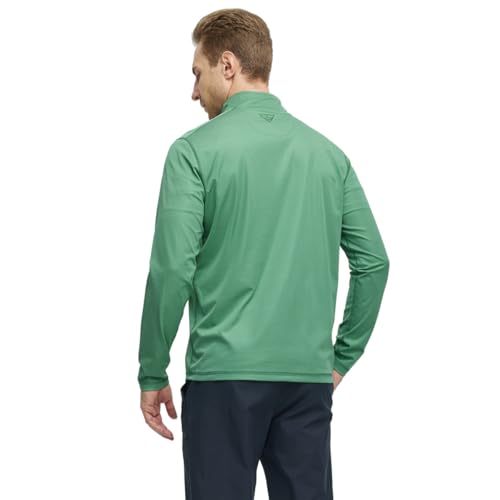 M MAELREG Quarter Zip Pullover Men Performance Dry Fit Stripe Mock Neck Midlayer Golf 1/4 Zip Pullover Mens Sweatshirt
