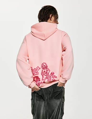 Mens Graphic Hoodies Y2k Cute Pullover Oversized Fashion Streetwear Casual Hooded Sweatshirt Unisex Tops