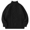 Oversized Sweater for Women Turtleneck Long Sleeve Sweater Arctic Velvet Knit Pullover