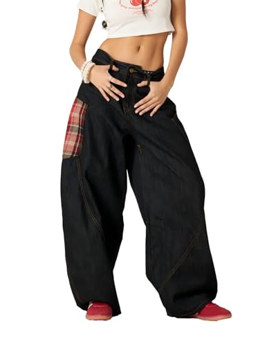 Super Baggy Barrel Jeans Wide Leg Denim Trouser Straight Leg Jeans Unisex Vintage Pants