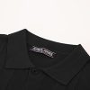 Mens Polo Shirts Vintage Striped Button Down Knitted Golf Shirts