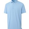 Golf Shirts for Men Dry Fit Moisture Wicking Performance Casual Jacquard Mens Polo Shirts Short Sleeve