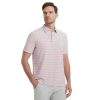 Mens Golf Shirts Dry Fit Moisture Wicking Performance Sports Short Sleeve Striped Collared Polo Shirts for Men