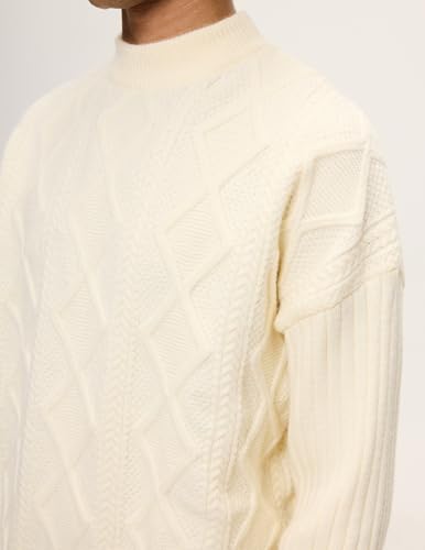Womens Cable Knit Sweater Oversized Chunky Rory Gilmore Crewneck Solid Long Sleeve Pullover Knitted Sweater