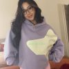 Star Graphic Hoodies Purple Print Hoodie Unisex Oversized Hooded Sweatshirt Long Sleeve Pocket Pullover