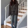 Y2k Hoodies Blurry Shadow Print Hoodie Oversized Hooded Sweatshirt Pullover Tops