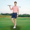 414thAKEYZL.jpg Mens Golf Shirt Short Sleeve Dry Fit Print Moisture Wicking Performance Patterns Collared Polo Shirt