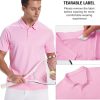 3 Pack Mens Polo Shirts Short Sleeve Golf Polo Moisture Wicking Performance Collared Casual Tennis Athletic T-Shirt