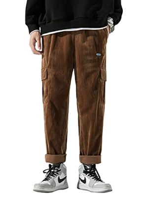 Corduroy Loose Pants Solid Vintage Casual Sweatpants Hip Hop Streetwear Pants