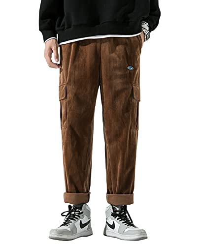 Corduroy Loose Pants Solid Vintage Casual Sweatpants Hip Hop Streetwear Pants
