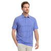 Golf Shirts for Men Moisture Wicking Striped Polo Performance Dry Fit Business Sports Mens Polo Shirts Short Sleeve