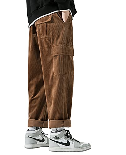 Corduroy Loose Pants Solid Vintage Casual Sweatpants Hip Hop Streetwear Pants