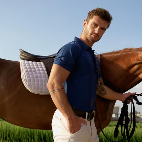 Men’s 1/3 Pack Polo Shirt Moisture Wicking Dry Fit Performance Athletic Short Sleeve Golf Shirt