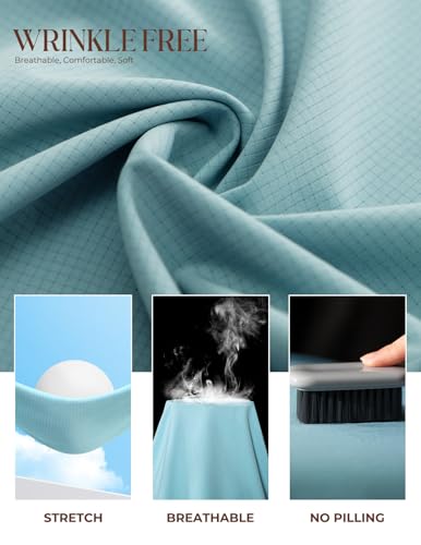 Mens Short Sleeve Button Down Shirts Casual Stylish Wrinkle-Free Untuckit Dress Shirt