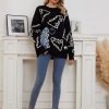 Dinosaur Sweater Women y2k Vintage Oversized Graphic Streetwear Knit Sweater Casual Cute Kawaii Tops
