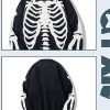 Y2K Grunge Skeleton Sweatshirt Oversized Long Sleeve Fairy Alt Pullover Aesthetic Harajuku Clothes Vintage Tops