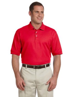 Men's Pima Piqué Short-Sleeve Polo L RED