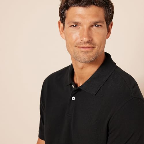 41UeeY9OB0L.jpg Men's Polo Shirts Short Sleeve, Slim-Fit Cotton Pique