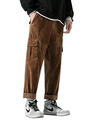 Corduroy Loose Pants Solid Vintage Casual Sweatpants Hip Hop Streetwear Pants