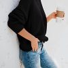 Womens Turtleneck Oversized Sweaters Batwing Long Sleeve Pullover Loose Chunky Knit Jumper