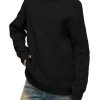 Oversized Sweater for Women Turtleneck Long Sleeve Sweater Arctic Velvet Knit Pullover
