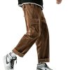 Corduroy Loose Pants Solid Vintage Casual Sweatpants Hip Hop Streetwear Pants