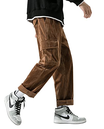 Corduroy Loose Pants Solid Vintage Casual Sweatpants Hip Hop Streetwear Pants