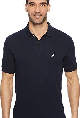 Men's Classic Fit Short Sleeve Solid Soft Cotton Polo Shirt