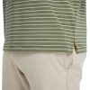 Golf Shirts for Men Moisture Wicking Striped Polo Performance Dry Fit Business Sports Mens Polo Shirts Short Sleeve