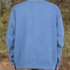 Brown Bear Sweater Mens Oversized Knit Sweater Animal Printed Sweater Long Sleeve Pullover Sweater