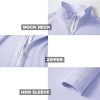 Quarter Zip Golf Pullover Men Dry Fit Long Sleeve Performance Wicking Mock Neck 1/4 Zip Pullover Mens Sweatshirt