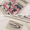 Graphic Hoodies for Men Letter Printed Hoodie Sweatshirt Oversized Streetwear Hooded Pullover
