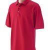 Men's Pima Piqué Short-Sleeve Polo L RED