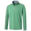 M MAELREG Quarter Zip Pullover Men Performance Dry Fit Stripe Mock Neck Midlayer Golf 1/4 Zip Pullover Mens Sweatshirt